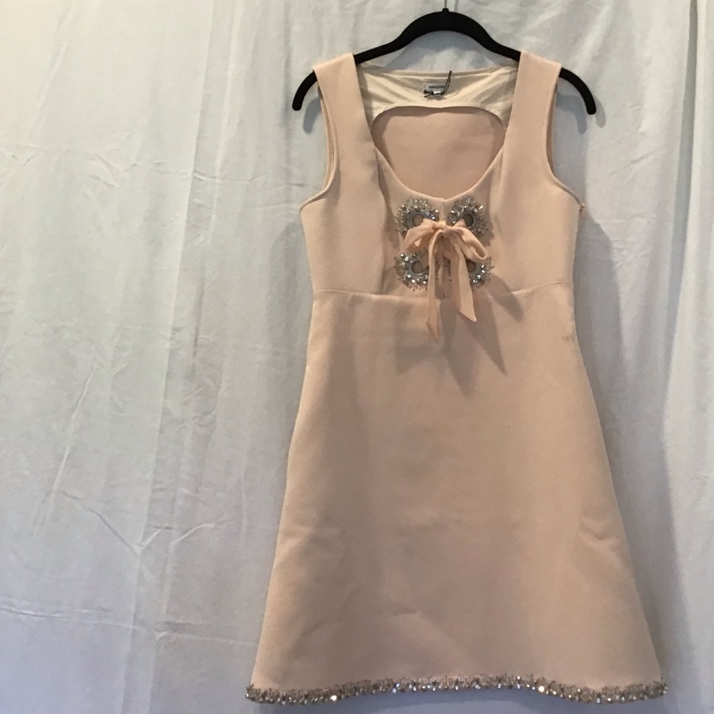Manoush Pale Peach with Rhinestone